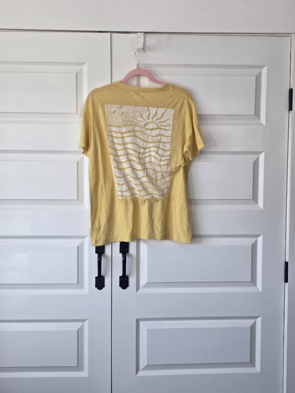 NWT: Aerie Sunburst Linen Blend Short Sleeve Tee
